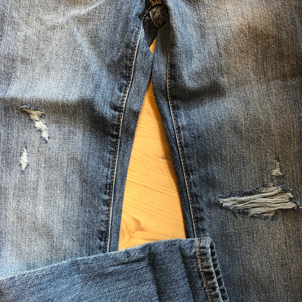 GAP Kids destructed girlfriend jeans